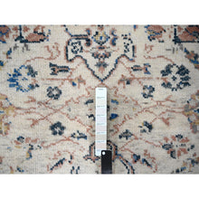 Load image into Gallery viewer, 6&#39;x9&#39; Cream, Mahal Design, Hand Knotted, Supple Collection, Pure Wool, Soft And Vibrant Pile, Oushak Oriental Rug FWR505776