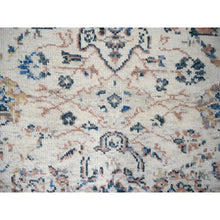 Load image into Gallery viewer, 6&#39;x9&#39; Cream, Mahal Design, Hand Knotted, Supple Collection, Pure Wool, Soft And Vibrant Pile, Oushak Oriental Rug FWR505776