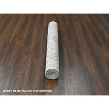 Load image into Gallery viewer, 6&#39;x9&#39; Cream, Mahal Design, Hand Knotted, Supple Collection, Pure Wool, Soft And Vibrant Pile, Oushak Oriental Rug FWR505776