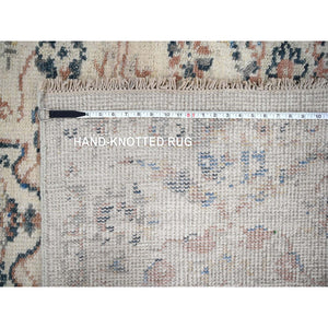6'x9' Cream, Mahal Design, Hand Knotted, Supple Collection, Pure Wool, Soft And Vibrant Pile, Oushak Oriental Rug FWR505776