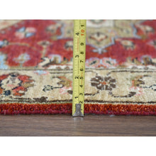 Load image into Gallery viewer, 2&#39;x3&#39; Red And Beige, Organic Wool, Karajeh Design,  Hand Knotted, Oriental Rug FWR505836