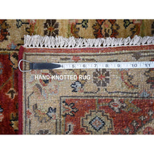 Load image into Gallery viewer, 2&#39;x3&#39; Red And Beige, Organic Wool, Karajeh Design,  Hand Knotted, Oriental Rug FWR505836