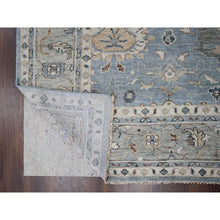 Load image into Gallery viewer, 11&#39;9&quot;x14&#39;10&quot; Silver Blue, Natural Wool Hand Knotted, Oushak Design, Supple Collection Plush and Lush, Oversized Oriental Rug FWR505944