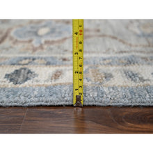 Load image into Gallery viewer, 11&#39;9&quot;x14&#39;10&quot; Silver Blue, Natural Wool Hand Knotted, Oushak Design, Supple Collection Plush and Lush, Oversized Oriental Rug FWR505944