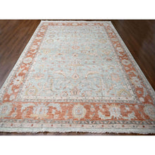 Load image into Gallery viewer, 11&#39;10&quot;x14&#39;8&quot; Sage Green, Hand Knotted, Supple Collection, Thick And Plush, Oushak Design, Natural Wool, Oversize Oriental Rug FWR506154