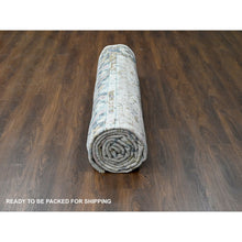 Load image into Gallery viewer, 12&#39;1&quot;x14&#39;10&quot; Ivory And Sky Blue, Hand Knotted, Mahal Design, Supple Collection, Soft And Vibrant Pile, 100% Wool, Vegetable Dyes, Oversize Oriental Rug FWR506172