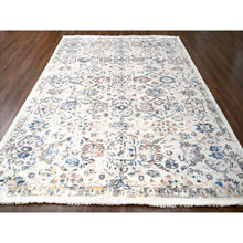 Load image into Gallery viewer, 9&#39;9&quot;x14&#39; Ivory, Soft Pile, 100% Wool, Natural Dyes,  Hand Knotted, Supple Collection, Mahal Design, Oriental Rug FWR506178