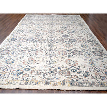 Load image into Gallery viewer, 11&#39;10&quot;x17&#39;8&quot; Ivory, Supple Collection, Mahal Design, 100% Wool, Plush And Lush, Transitional Natural Dyes, Hand Knotted, Oriental Rug FWR506184