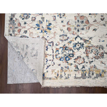 Load image into Gallery viewer, 11&#39;10&quot;x17&#39;8&quot; Ivory, Supple Collection, Mahal Design, 100% Wool, Plush And Lush, Transitional Natural Dyes, Hand Knotted, Oriental Rug FWR506184