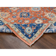 Load image into Gallery viewer, 9&#39;10&quot;x14&#39; Rust Orange, Supple Collection, All Over Mahal Design, Pure Wool, Hand Knotted, Natural Dyes, Oriental Rug FWR506226
