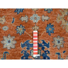 Load image into Gallery viewer, 9&#39;10&quot;x14&#39; Rust Orange, Supple Collection, All Over Mahal Design, Pure Wool, Hand Knotted, Natural Dyes, Oriental Rug FWR506226