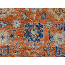 Load image into Gallery viewer, 9&#39;10&quot;x14&#39; Rust Orange, Supple Collection, All Over Mahal Design, Pure Wool, Hand Knotted, Natural Dyes, Oriental Rug FWR506226