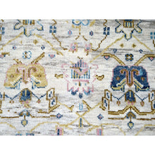 Load image into Gallery viewer, 12&#39;x17&#39;9&quot; Ivory and Blue, Transitional Natural Dyes, Oushak Inspired Supple Collection, Natural Wool, Mahal Design, Hand Knotted, Soft Pile, Oversize Oriental Rug FWR506280