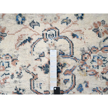 Load image into Gallery viewer, 8&#39;10&quot;x11&#39;10&quot; Ivory, Pure Wool, Soft And Vibrant Pile, Natural Dyes, Hand Knotted, Supple Collection, Mahal Design, Oriental Rug FWR506400