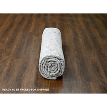 Load image into Gallery viewer, 8&#39;10&quot;x11&#39;10&quot; Ivory, Pure Wool, Soft And Vibrant Pile, Natural Dyes, Hand Knotted, Supple Collection, Mahal Design, Oriental Rug FWR506400