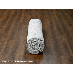 8'10"x11'10" Ivory, Pure Wool, Soft And Vibrant Pile, Natural Dyes, Hand Knotted, Supple Collection, Mahal Design, Oriental Rug FWR506400
