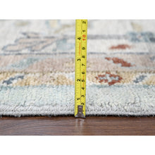 Load image into Gallery viewer, 12&#39;x14&#39;10&quot; Light Blue And Ivory, Hand Knotted, Oushak Inspired, Supple Collection, Soft And Plush, Sustainable, Oversize Oriental Rug FWR506460