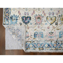 Load image into Gallery viewer, 6&#39;2&#39;x9&#39; Ivory, Mahal Design, Hand Knotted, Supple Collection, Soft And Vibrant Pile, Organic Wool, Natural Dyes, Oriental Rug FWR506562