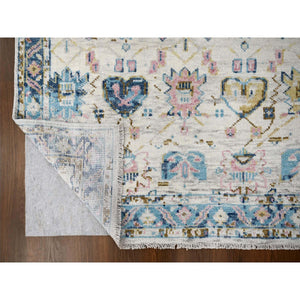 6'2'x9' Ivory, Mahal Design, Hand Knotted, Supple Collection, Soft And Vibrant Pile, Organic Wool, Natural Dyes, Oriental Rug FWR506562