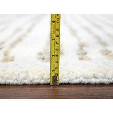 Load image into Gallery viewer, 12&#39;x14&#39;10&quot; Camel Brown, Striae Minimalist Design, Hand Knotted, Undyed Plush Wool, Oversize, Oriental Rug FWR506700