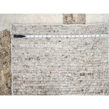 Load image into Gallery viewer, 12&#39;1&quot;x17&#39;10&quot; Earth Tone Colors, Soft And Vibrant Pile, Sustainable, Hand Knotted, Undyed  Natural Abrash, Thick Chunky Texture, 100% Wool, Oversize, Tone On Tone, Oriental Rug FWR506718
