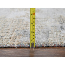 Load image into Gallery viewer, 13&#39;9&quot;x17&#39;9&quot; Gray and Rust, Wool And Silk, Abstract With Fire Mosaic Design, Hand Knotted, Persian Knot, Oversized Oriental Rug FWR506730