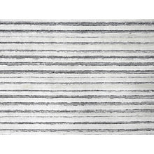 Load image into Gallery viewer, 14&#39;x16&#39; Anti-flash White And Black, Wool And Plant Based Silk, Modern Textured And Variegated Line Design, Hand Loomed, Oversized Oriental Rug FWR506736