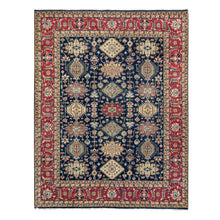 Load image into Gallery viewer, 8&#39;2&quot;x10&#39; Cynical Black, Karajeh Design with All Over Pattern, Hand Knotted, Natural Dyes, Organic Wool, Soft and Vibrant Pile, Oriental Rug FWR506748