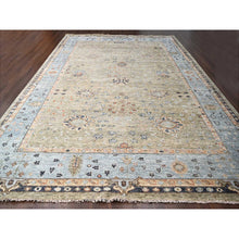 Load image into Gallery viewer, 11&#39;9&quot;x17&#39;9&quot; Camouflage Green, Oushak Design, Supple Collection, Plush Pile Soft Wool, Hand Knotted, Oversized Oriental Rug FWR506934