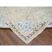 Load image into Gallery viewer, 11&#39;9&quot;x17&#39;9&quot; Camouflage Green, Oushak Design, Supple Collection, Plush Pile Soft Wool, Hand Knotted, Oversized Oriental Rug FWR506934