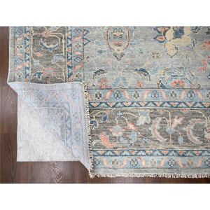 12'x17'9" Harbor Gray, Hand Knotted, Transitional Natural Dyes, Soft Pile Oushak Inspired Supple Collection, Natural Wool, Oversized Oriental Rug FWR506946