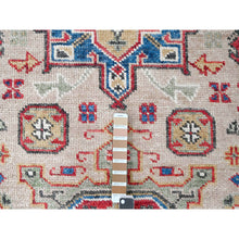 Load image into Gallery viewer, 11&#39;9&quot;x14&#39;10&quot; Buttery Brown and Sapphire Blue, Karajeh Heriz Geometric Design, Thick and Plush, 100% Wool, Supple Collection, Hand Knotted, Oversized Oriental Rug FWR506958