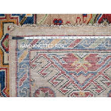 Load image into Gallery viewer, 11&#39;9&quot;x14&#39;10&quot; Buttery Brown and Sapphire Blue, Karajeh Heriz Geometric Design, Thick and Plush, 100% Wool, Supple Collection, Hand Knotted, Oversized Oriental Rug FWR506958