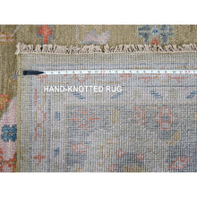 Load image into Gallery viewer, 12&#39;1&quot;x17&#39;9&quot; Dusty Yellow, Oushak Design, Supple Collection, Soft and Vibrant Pile, Hand Knotted, Natural Wool, Oversized Oriental Rug FWR507066