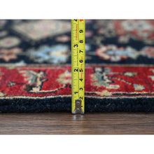 Load image into Gallery viewer, 2&#39;9&quot;x11&#39;10&quot; Pastel Black, Hand Knotted Karajeh Design With Tribal Medallions, Organic Wool, Natural Dyes, Runner Oriental Rug FWR507132