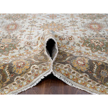 Load image into Gallery viewer, 8&#39;3&quot;x10&#39;1&quot; White Dove, Karajeh Design With Geometric Medallion, Hand Knotted, Natural Dyes, Extra Soft Wool, Oriental Rug FWR507162