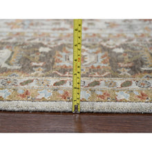 Load image into Gallery viewer, 8&#39;3&quot;x10&#39;1&quot; White Dove, Karajeh Design With Geometric Medallion, Hand Knotted, Natural Dyes, Extra Soft Wool, Oriental Rug FWR507162