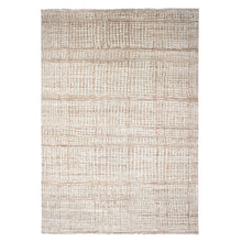 Load image into Gallery viewer, 9&#39;x12&#39; Honey Brown, Tone on Tone, Calm Ambience, Dot Design, Cropped Thin, Hand Knotted, Natural Ambient Color, Soft 100% Wool, Oriental Rug FWR507210