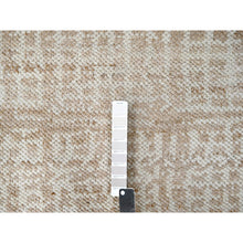 Load image into Gallery viewer, 9&#39;x12&#39; Honey Brown, Tone On Tone, Calm Ambience, Dot Design, Cropped Thin, Hand Knotted, Natural Ambient Color, Soft 100% Wool, Oriental Rug FWR507210
