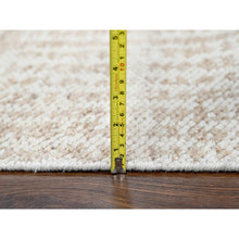 Load image into Gallery viewer, 9&#39;x12&#39; Honey Brown, Tone on Tone, Calm Ambience, Dot Design, Cropped Thin, Hand Knotted, Natural Ambient Color, Soft 100% Wool, Oriental Rug FWR507210