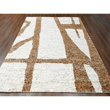 Load image into Gallery viewer, 9&#39;2&quot;x11&#39;9&quot; Earth Tone Colors, Hand Knotted, Undyed  Natural Abrash, Thick Chunky Texture, Tone On Tone, Soft And Vibrant Pile, Sustainable, Pure Wool, Oriental Rug FWR507234