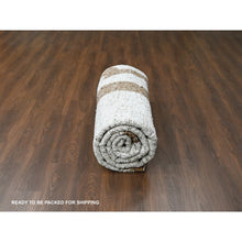 Load image into Gallery viewer, 9&#39;2&quot;x11&#39;9&quot; Earth Tone Colors, Hand Knotted, Undyed  Natural Abrash, Thick Chunky Texture, Tone On Tone, Soft And Vibrant Pile, Sustainable, Pure Wool, Oriental Rug FWR507234