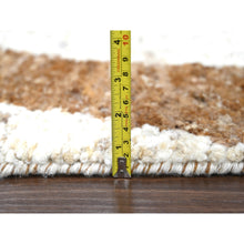 Load image into Gallery viewer, 9&#39;2&quot;x11&#39;9&quot; Earth Tone Colors, Hand Knotted, Undyed  Natural Abrash, Thick Chunky Texture, Tone On Tone, Soft And Vibrant Pile, Sustainable, Pure Wool, Oriental Rug FWR507234