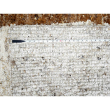 Load image into Gallery viewer, 9&#39;2&quot;x11&#39;9&quot; Earth Tone Colors, Hand Knotted, Undyed  Natural Abrash, Thick Chunky Texture, Tone On Tone, Soft And Vibrant Pile, Sustainable, Pure Wool, Oriental Rug FWR507234