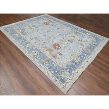 Load image into Gallery viewer, 9&#39;x11&#39;9&quot; Chrome, Extra Soft Wool, Hand Knotted, Oushak Design, Supple Collection, Soft And Vibrant Pile, Oriental Rug FWR507390