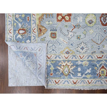 Load image into Gallery viewer, 9&#39;x11&#39;9&quot; Chrome, Extra Soft Wool, Hand Knotted, Oushak Design, Supple Collection, Soft And Vibrant Pile, Oriental Rug FWR507390