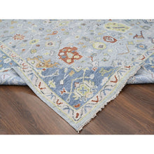 Load image into Gallery viewer, 9&#39;x11&#39;9&quot; Chrome, Extra Soft Wool, Hand Knotted, Oushak Design, Supple Collection, Soft And Vibrant Pile, Oriental Rug FWR507390
