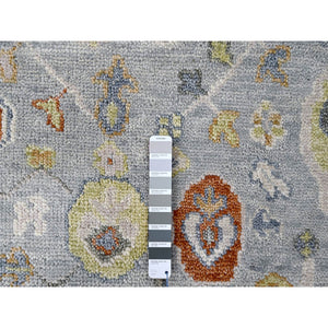 9'x11'9" Chrome, Extra Soft Wool, Hand Knotted, Oushak Design, Supple Collection, Soft And Vibrant Pile, Oriental Rug FWR507390