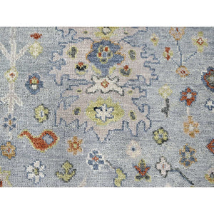 9'x11'9" Chrome, Extra Soft Wool, Hand Knotted, Oushak Design, Supple Collection, Soft And Vibrant Pile, Oriental Rug FWR507390