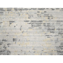 Load image into Gallery viewer, 9&#39;x11&#39;10&quot; Lexicon White With Touches Of Gold, Soft And Plush Pile, Hand Knotted, Cut And Loop Technique, Undyed Natural Wool, Nepali Oriental Rug FWR507474